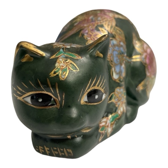 Fitz and Floyd Takahashi
Style Green Porcelain Kitty Cat figurine - Picture 4 of 8